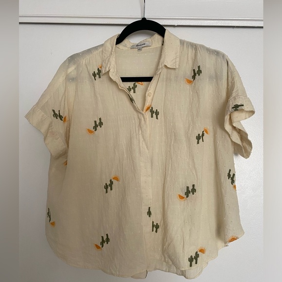 MADEWELL HILLTOP BLOUSE size S - Picture 4 of 4